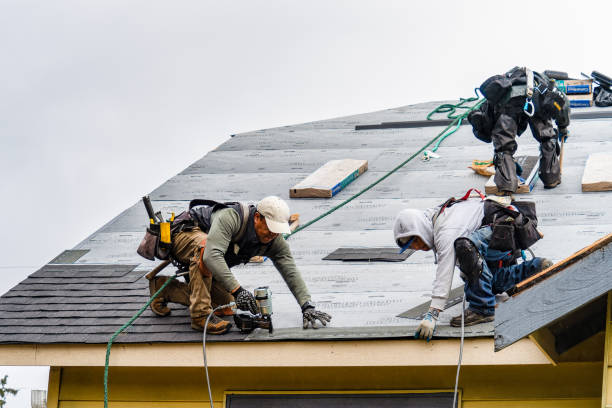 Professional Metal Roofing technician working in Sabattus, ME